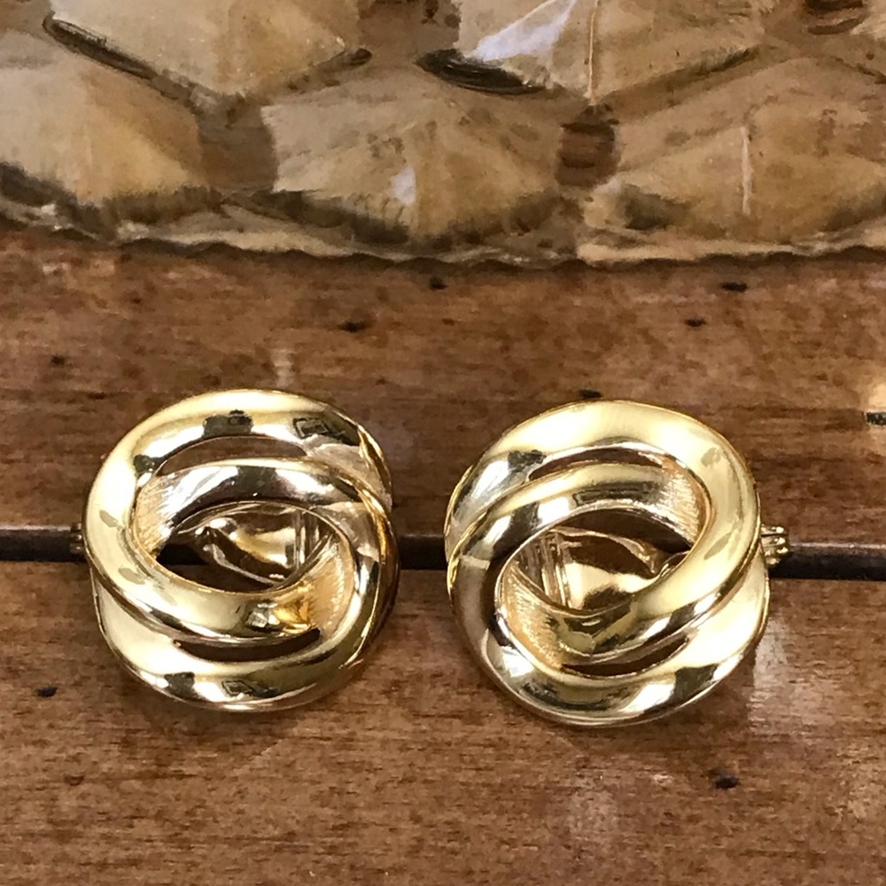 Vintage Monet clip earrings